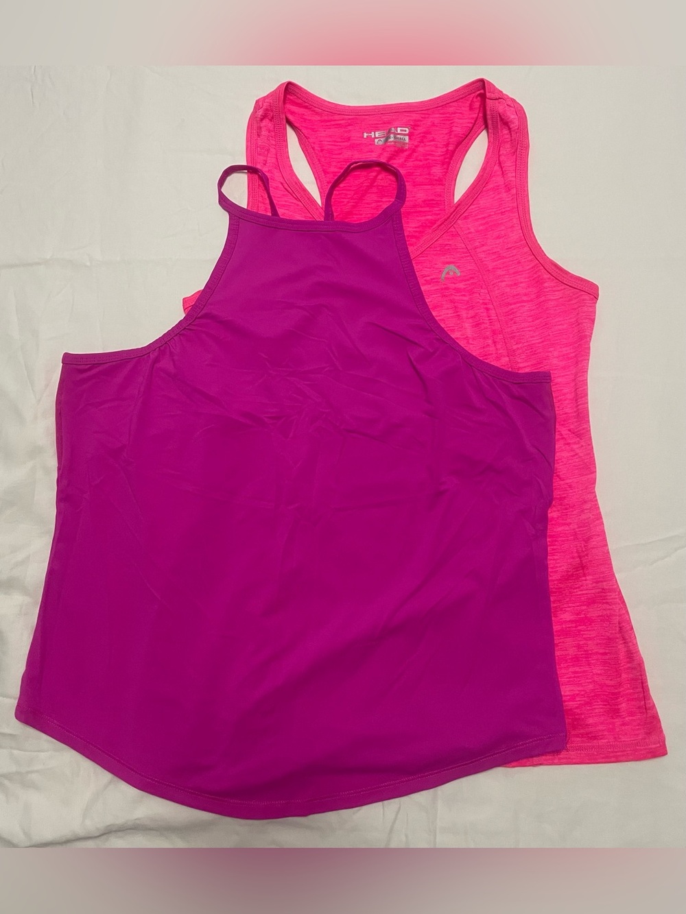 Lot of 2 Athletic Tank Tops Head & All in Motion XS High Neck Racerback